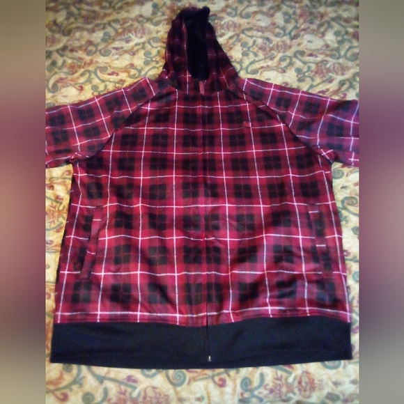 Protege Reversable Athletic Training Performance Hoodie Jacket Men's L Black/Red - Picture 6 of 14